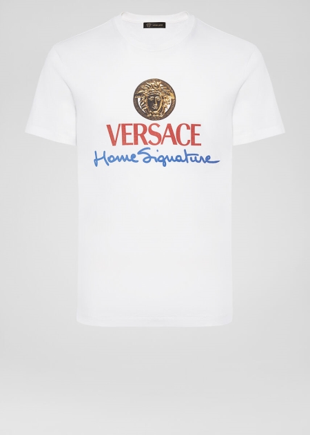 Tricouri Versace Home Signature Logo Barbati | MSWBNVT-76